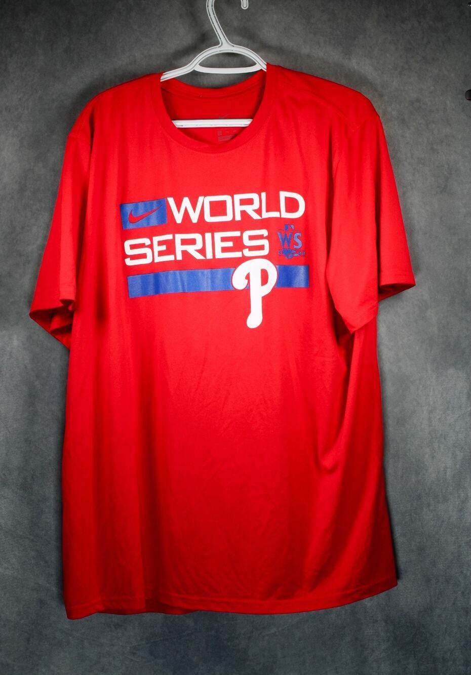 Nike Philadelphia Phillies 2022 World Series Red T-Shirt Men's XXL